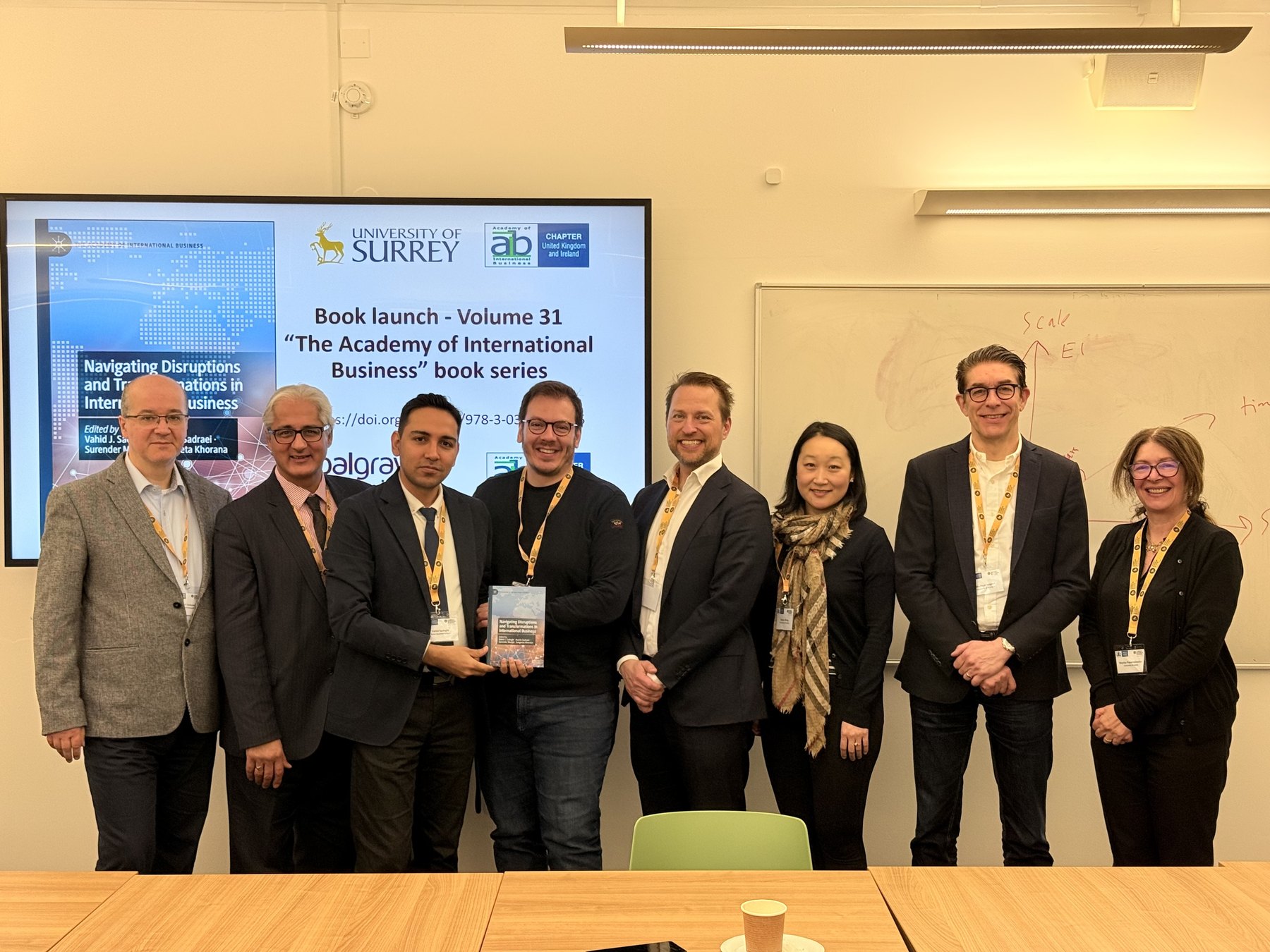AIB-UKI 2025 book launch for Navigating Disruptions and Transformations in International Business