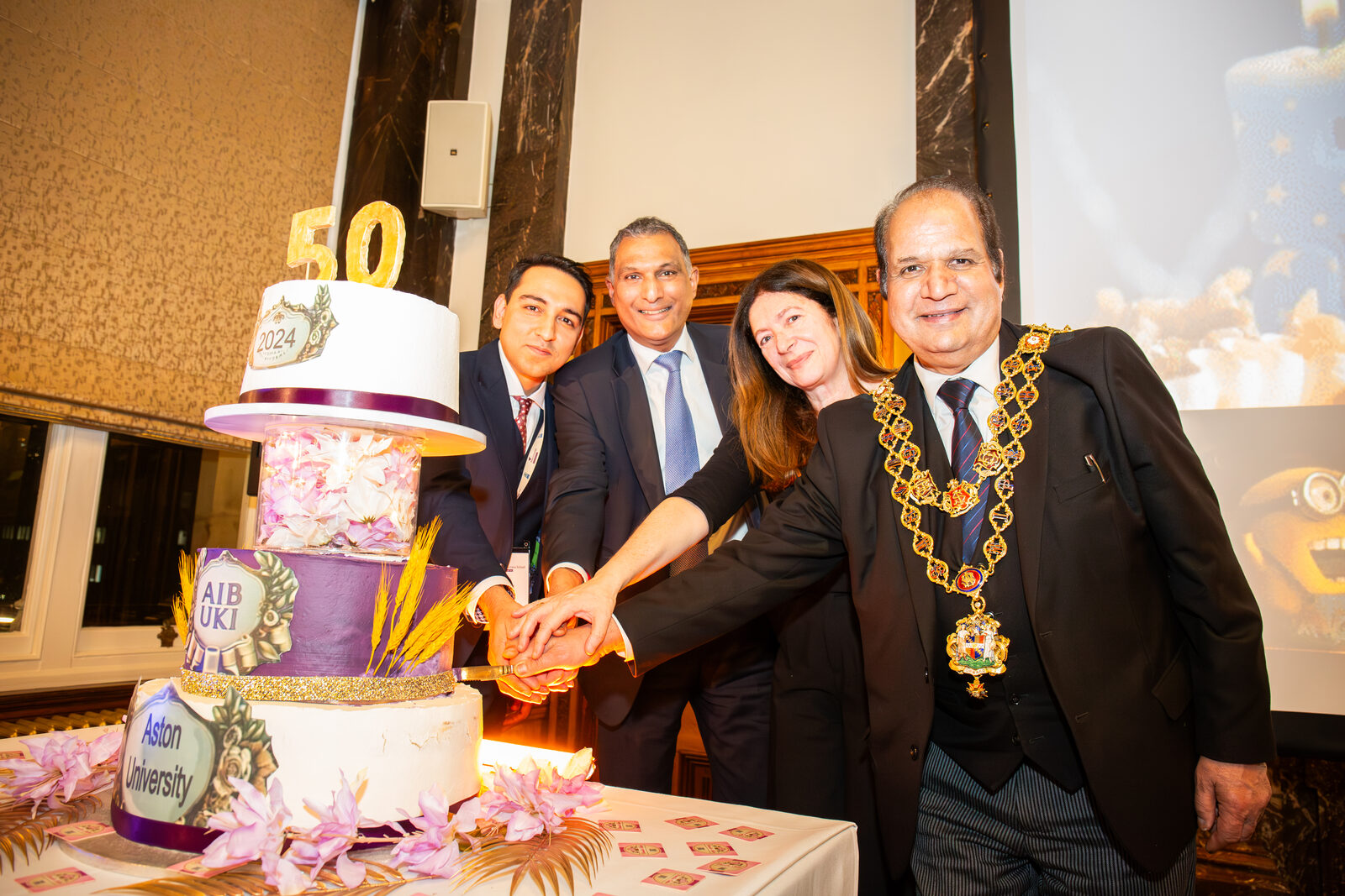 The golden anniversary dinner with the Lord Mayor of Birmingham, April 2024