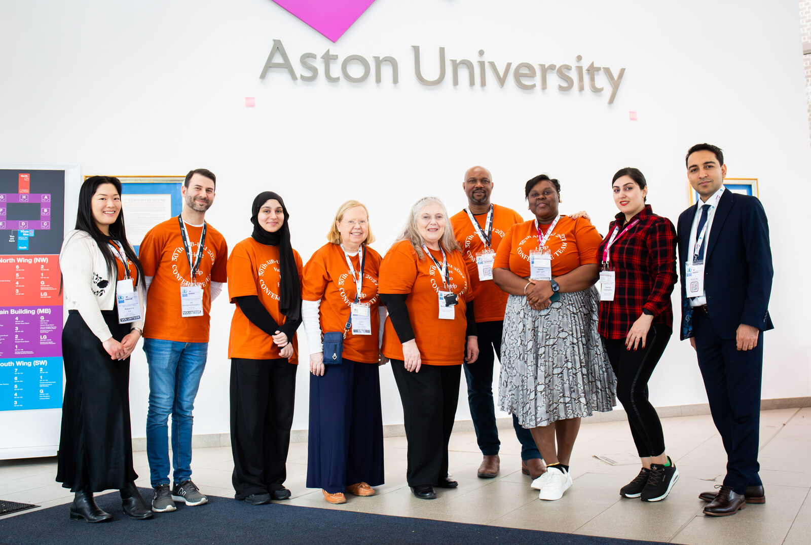 The Aston student volunteer team who ran the conference