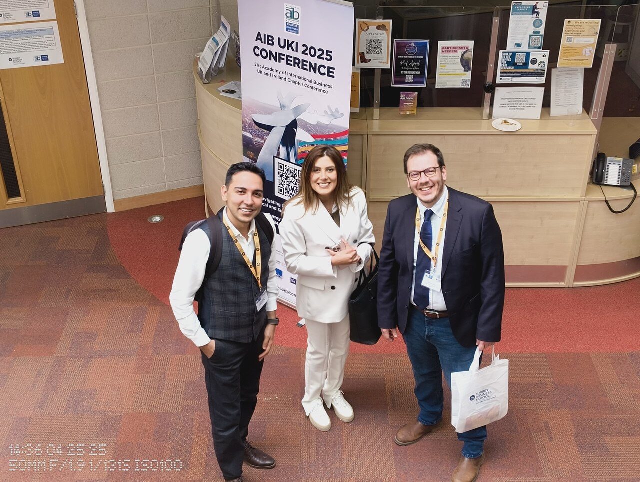 Book launch at the 51st AIB-UKI Conference, University of Surrey, 2025
